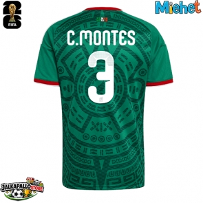 Meksiko Cesar Montes #3 Kotipaita MM-kisat 2026 Lyhythihainen